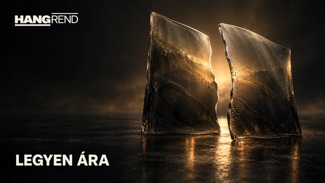 Hangrend – Legyen ára. Két különálló, áttetsző kőtömb; a közöttük lévő résen meleg fény jut át.